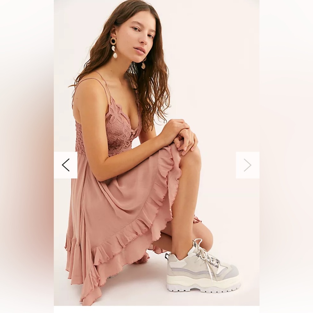 Free People Adella Slip dress in rose - Picture 6 of 12